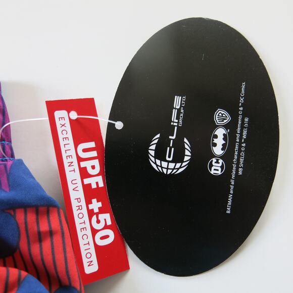 BATMAN *NWT*  Swimming Trunks Bathing Suit/Shorts Size 4 Youth Lined Drawstring - Picture 8 of 8